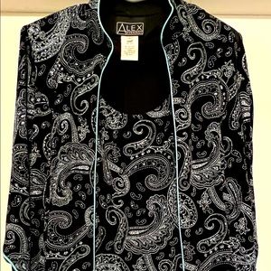 Sparkly jacket/tank combo